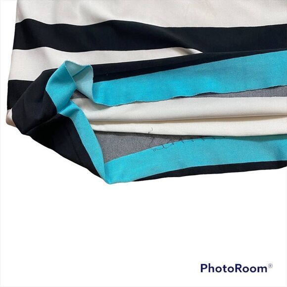 Cache Brand Midi Length Sleeveless‎ High Neck Striped Dress Size Small - Picture 6 of 11